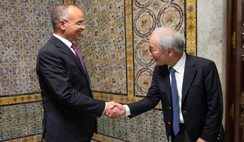 Kamel Maddouri reçoit le président du conseil d'administration de Toyota Tsusho Corporation
