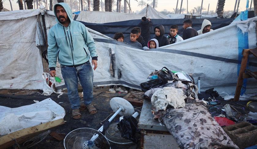 Reportage à gaza : sous le froid et la pluie, les abris ressemblent à des tombes