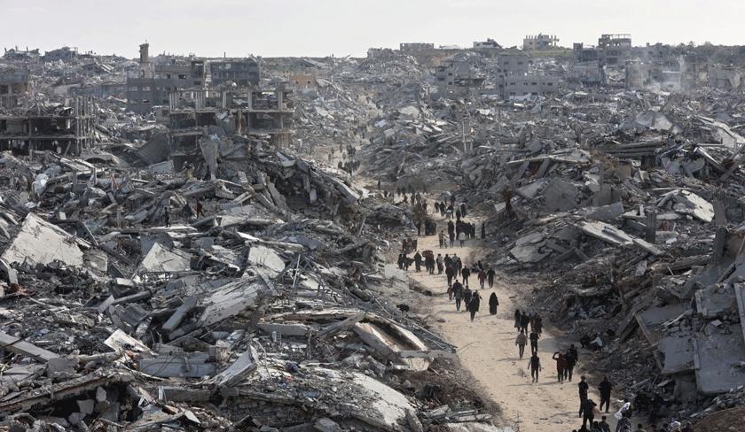 Reportage - Les déplacés de Gaza rentrent chez eux dans un paysage apocalyptique