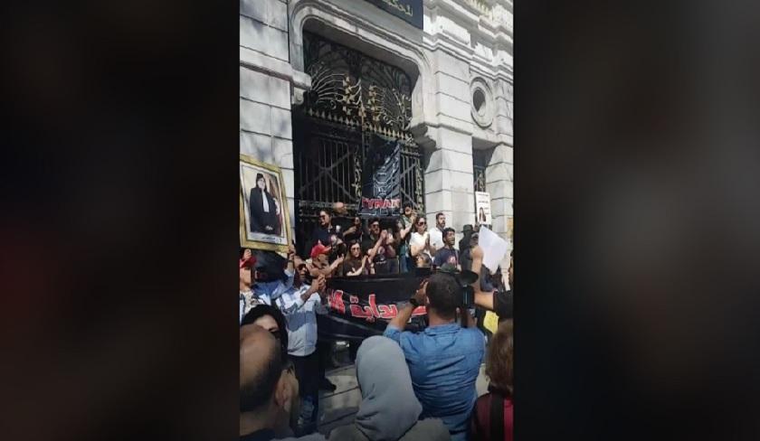 Rassemblement en soutien à Ahmed Souab devant le Tribunal administratif