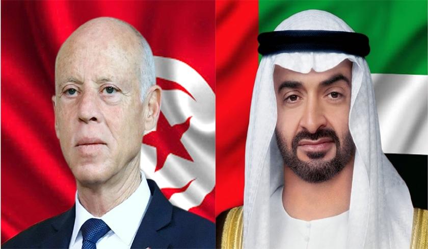 Mohamed Ben Zayed Al Nahyane félicite Kaïs Saïed pour sa réélection