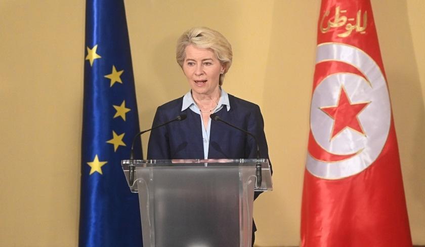 Ursula von der Leyen évoque les cinq piliers du mémorandum d'entente  entre la Tunisie et l'UE