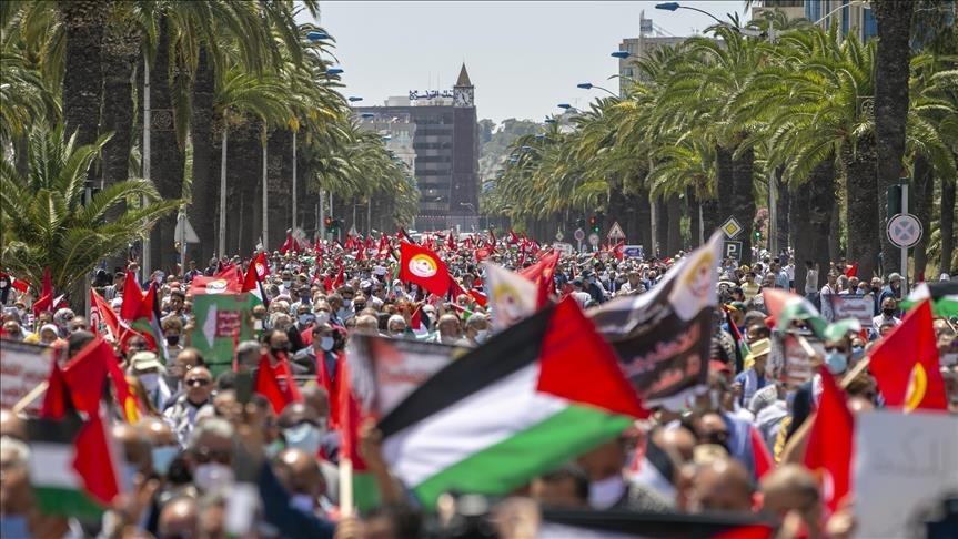 Les journalistes tunisiens solidaires avec leurs collègues palestiniens