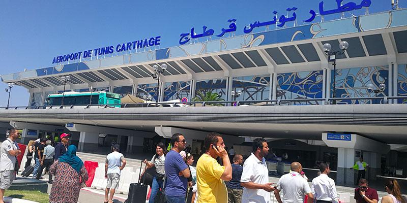 Evolution du trafic aérien des passagers dans les aéroports tunisiens à fin août 2023