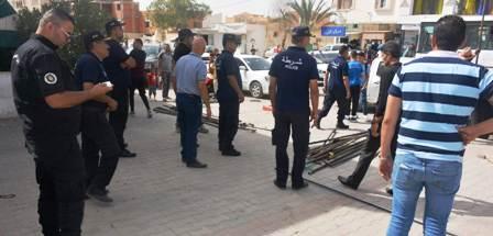 Tunisie- Gafsa : Une grande campagne pour la lutte contre les étalages anarchiques