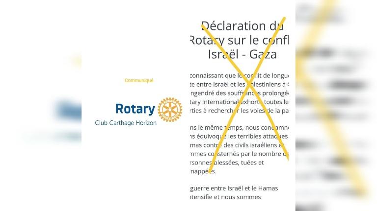 Les membres du Rotary club Carthage horizon démissionnent suite à la position du Rotary International...