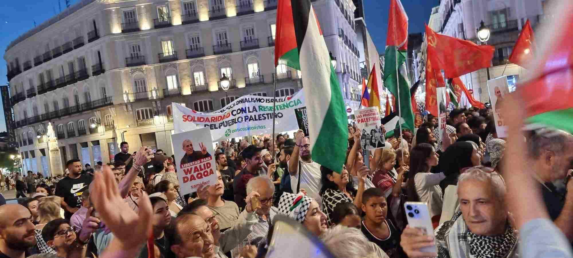 Espagne : Massive manifestation à Madrid pour un cessez-le-feu en Palestine