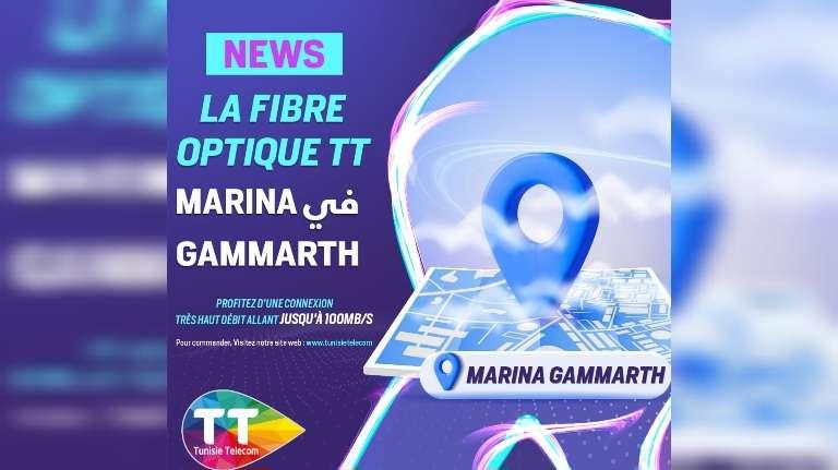 Habitants de Marina Gammarth, passez à la fibre optique de Tunisie Telecom