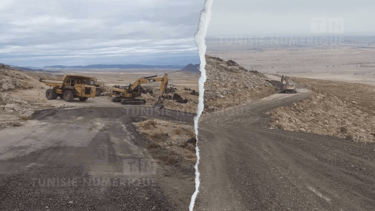 Début des travaux sur la route reliant le Kef à la Table de Jugurtha