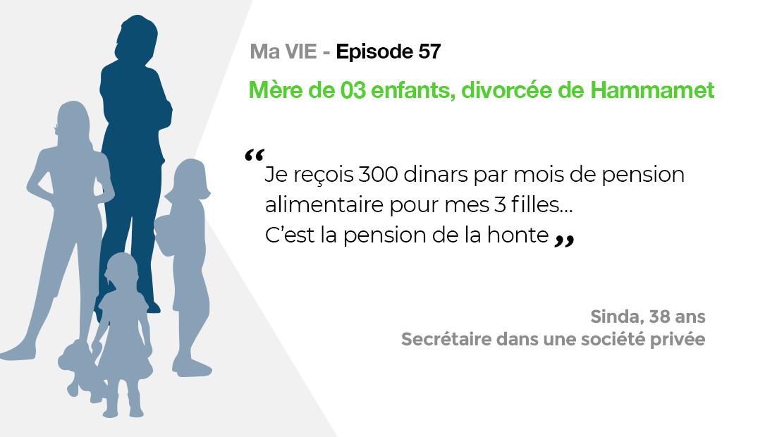 Ma vie : Femme divorcée avec trois filles de Hammamet