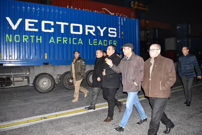 Le gouverneur de Ben Arous Ezzeddine Chelbi en visite d’inspection au Port de Radès