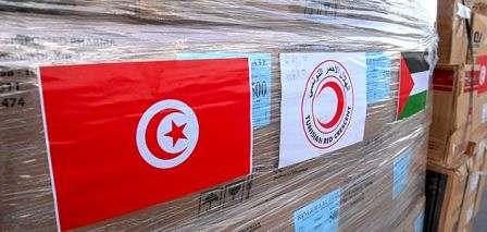 Tunisie – Départ d’un bateau transportant des aides pour la population de Gaza