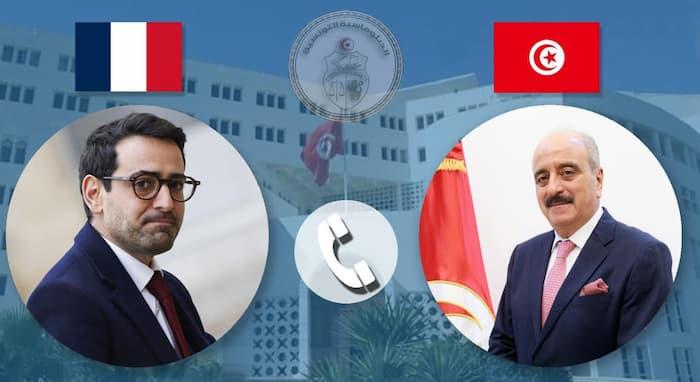 Diplomatie / Tunisie – France: Appel téléphonique entre Stéphane Séjourné et Mohamed Ali Nafti