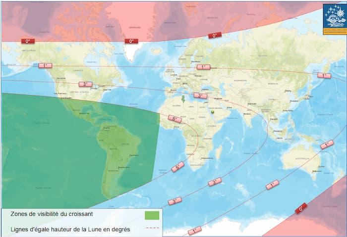 L’observation du croissant de Rabi’ al-Awwal 1446 de l’Hégire sera possible le 3 septembre