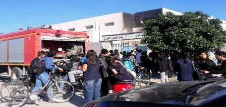Tunisie – Un incendie se déclare dans la buvette du Lycée de Dar Chaabane El...