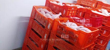 Tunisie – La Manouba : Saisie de 650 Kg de viande de volaille et de 60...
