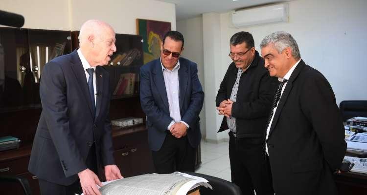رئيس الجمهورية يتعهد بحل مشاكل دار الصحافة