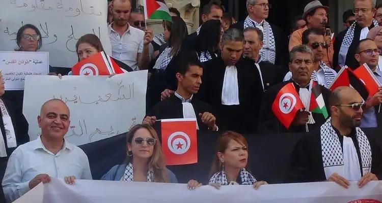 Les avocats en grève dans les tribunaux de Tunis