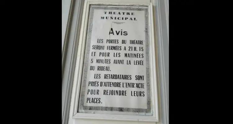 Snapshot : Quand le Théâtre municipal posait ses conditions