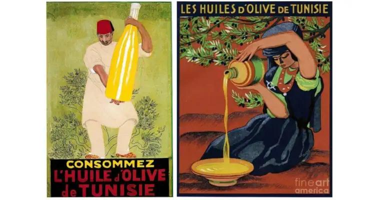 Tunisie - Rétro : Quand l'huile d'olive s'affiche vintage