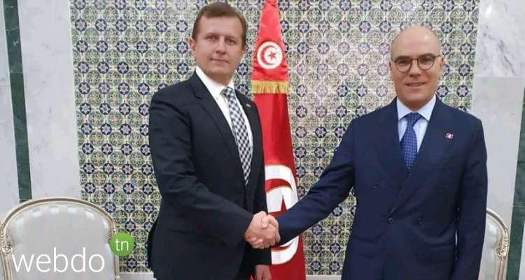 وزير الخارجية يستقبل السفير الأوكراني بتونس