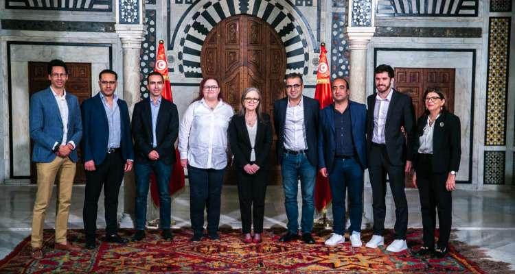 Les startuppeurs tunisiens chez Najla Bouden