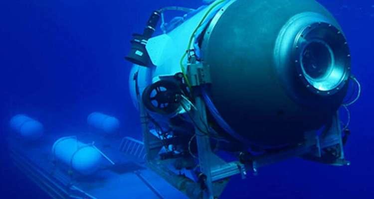 Un petit sous-marin visitant l'épave du Titanic porté disparu