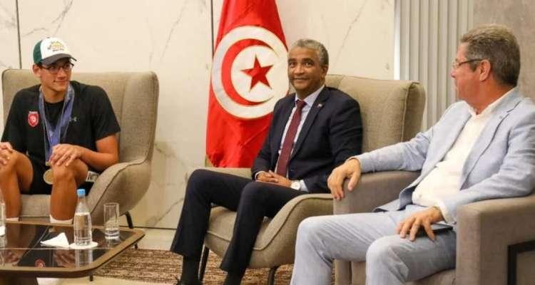 Natation : Ayoub Hafnaoui à Tunis (photos + vidéo)