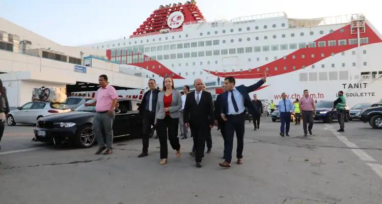 Le ministre du Transport en visite aux ports de Radès et de la Goulette