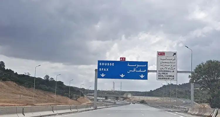 Tunisie : Travaux d'envergure sur l'autoroute A1 en direction de Sousse