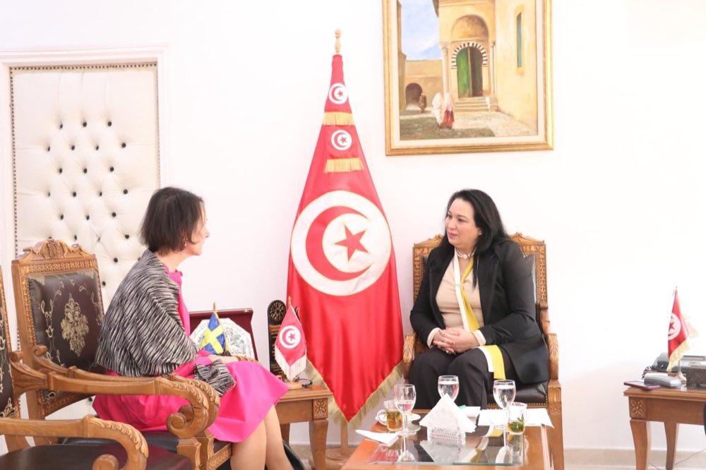 وضعيات أطفال من زواج تونسي سويدي محور لقاء وزيرة الأسرة بسفيرة السويد