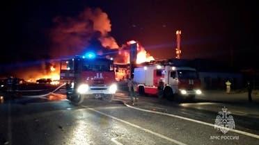 انفجار محطة وقود روسية يسفر عن 30 قتيلا و75 مصابا