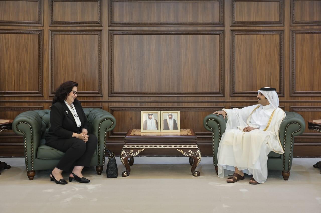 وزيرة الشؤون الثقافية تبحث مع نظيرها القطري سبل تطوير الدبلوماسية الثقافية