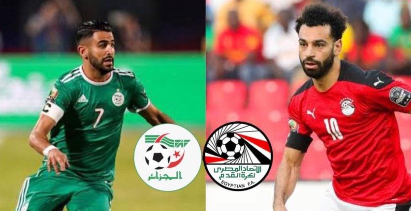 برنامج النقل التلفزي لمباراة الجزائر و مصر