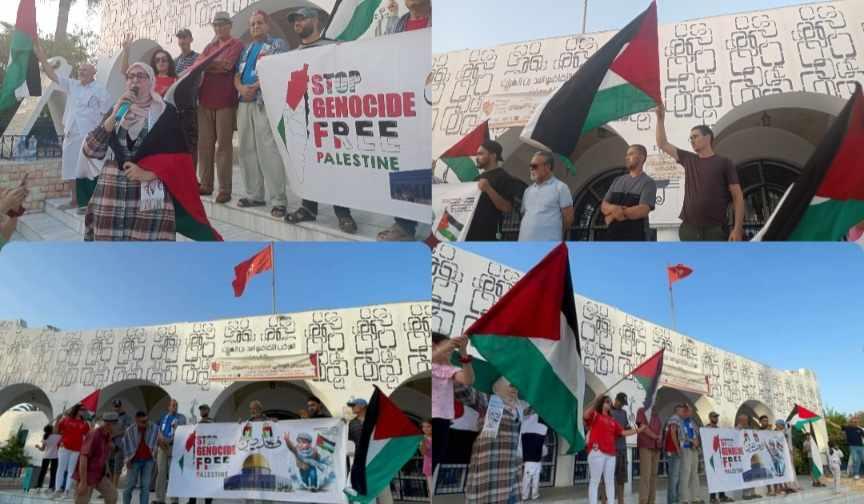 القيروان: وقفة احتجاجية و مسيرة سلمية تضامنية مع غزة