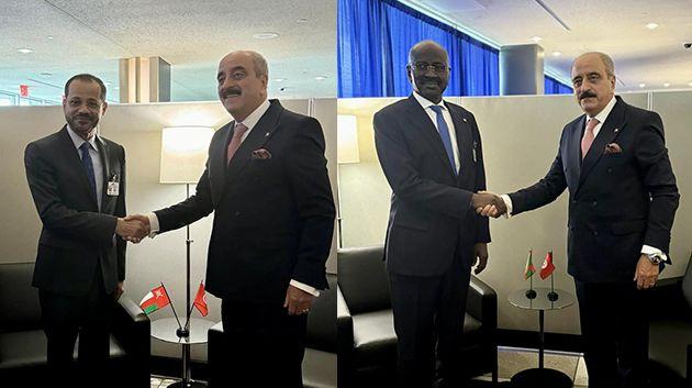 وزير الخارجية يلتقي بنيويورك بنظيريْه بسلطنة عُمان وموريتانيا