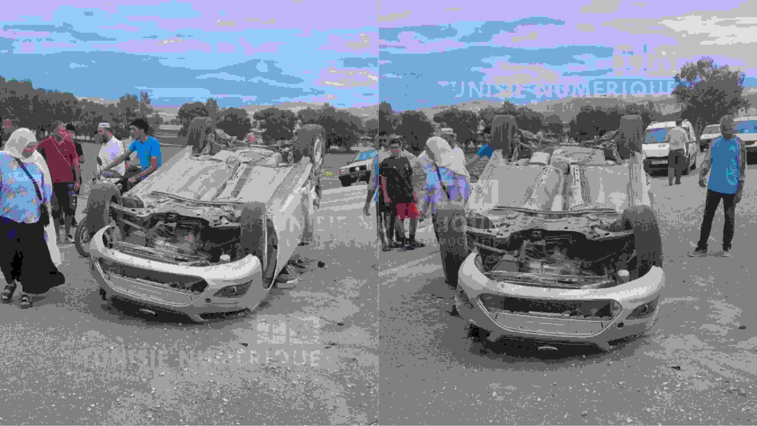 باجة: إصابة ثلاثة أشخاص في انقلاب سيارة