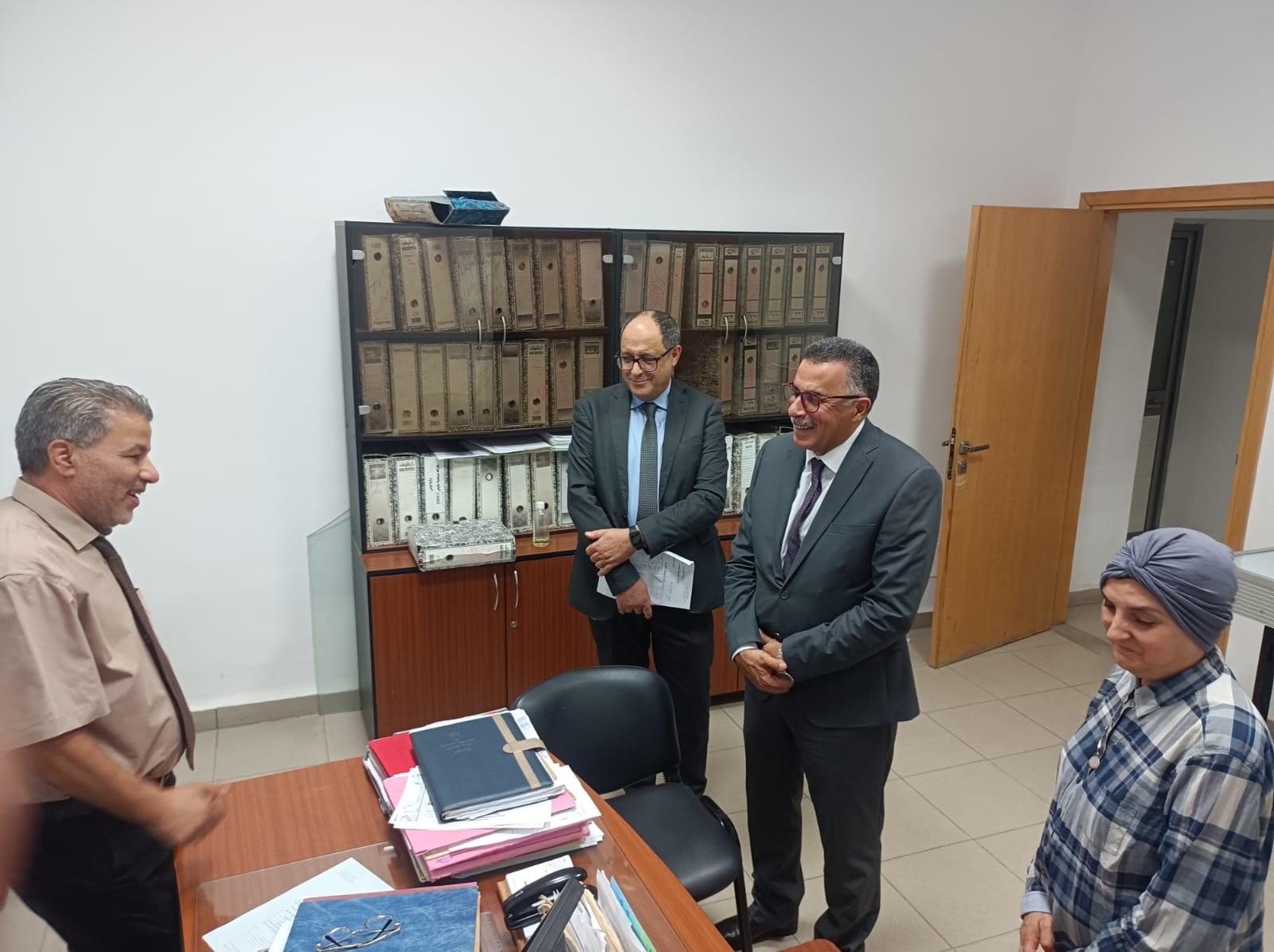 خلال زيارة غير معلنة: وزير أملاك الدّولة يتفقد الإدارة الجهوية لأملاك الدّولة بتونس