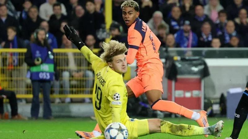 مباراة مثيرة بين برشلونة وكلوب بروج تنتهي بالتعادل 3 - 3