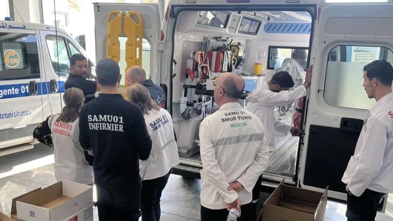تونس تتسلّم 47 سيارة إسعاف كاملة التجهيز من الاتحاد الأوروبي