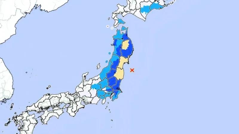 زلزال بقوة 7.6 درجة يهز شمال شرق اليابان