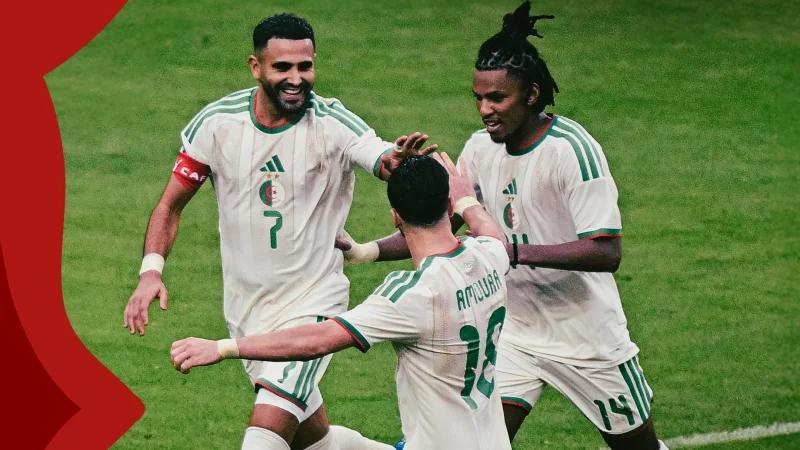 الجزائر تستهل مشوارها في 'الكان' بثلاثية في شباك السودان