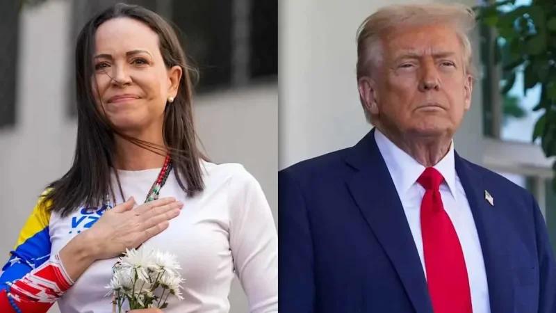 ترامب يستقبل الخميس المعارضة الفنزويلية ماريا ماتشادو