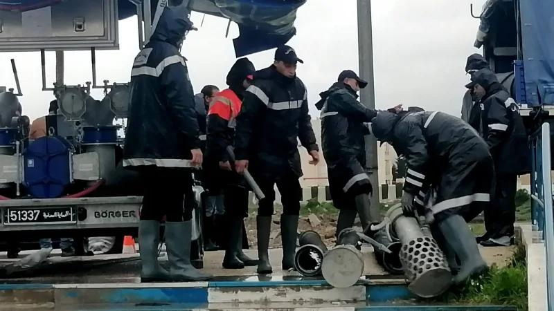 بن عروس: تواصل شفط المياه من المدارس والمعاهد