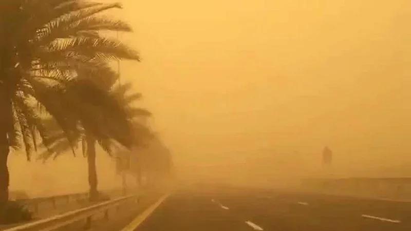 Vents de sable et visibilité réduite dans le sud-est
