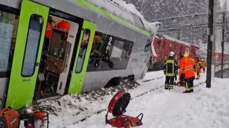 Suisse: Cinq blessés dans le déraillement d'un train