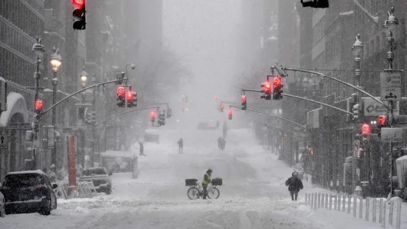 USA : New York croule sous la neige