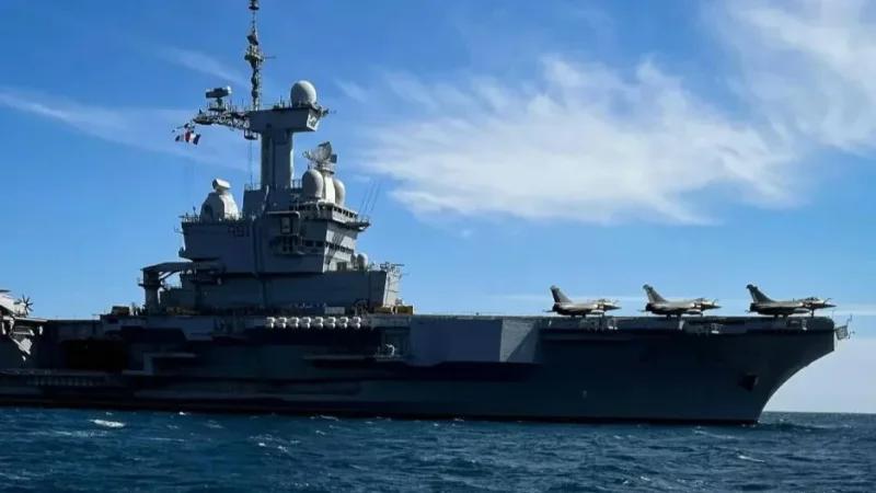 مسيّرة مجهولة تحلق قرب حاملة طائرات فرنسية في المياه السويدية