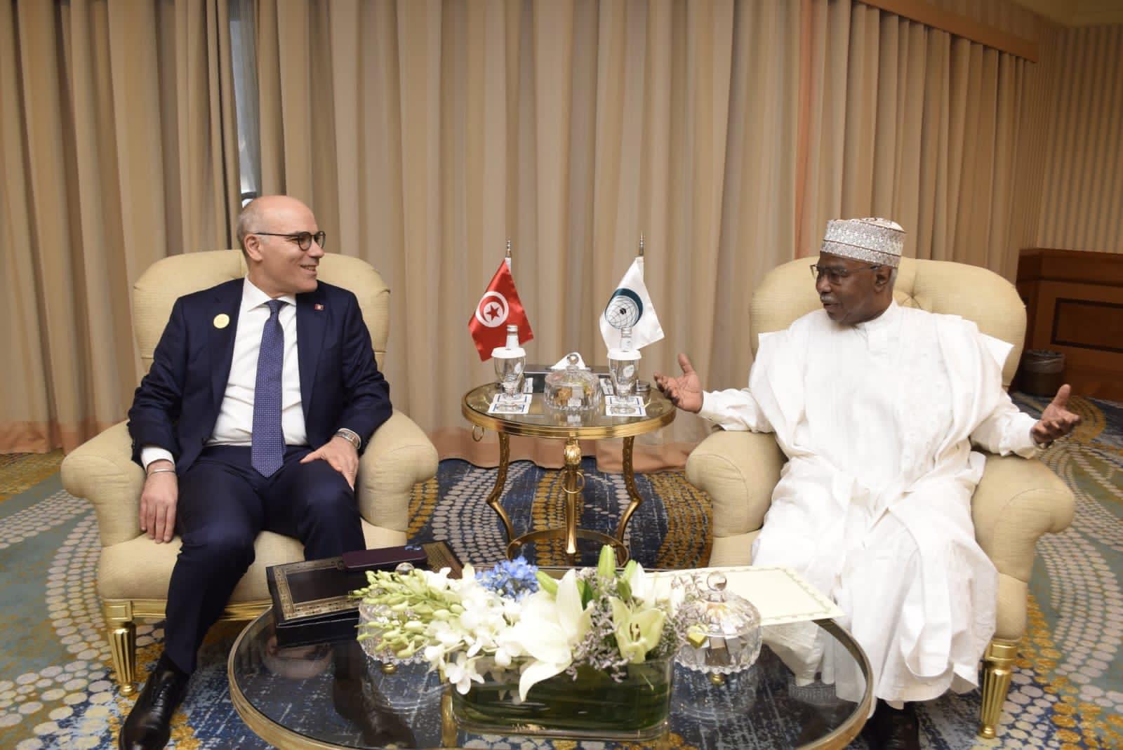 Nabil Ammar holds talks with the secretary-General of the Organisation of Islamic Cooperation