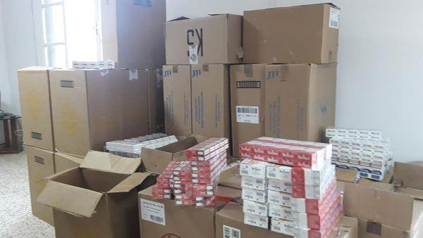 Tunisia-Kef: Seizure of a large quantity of cigarette packets